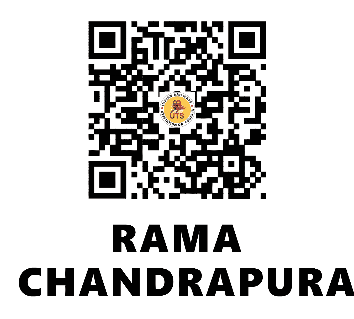 UTS QR Code for RAMA CHANDRAPURAM - RCP - NR (UTTAR PRADESH)
